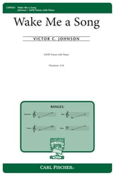 Wake Me a Song SATB choral sheet music cover